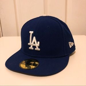 LA DODGERS NEW ERA FITTED CAP (blue)